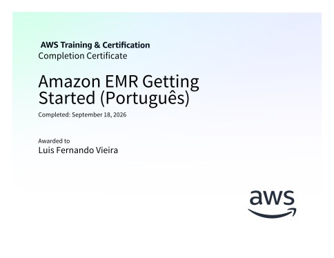 Certificado Amazon EMR Getting Started